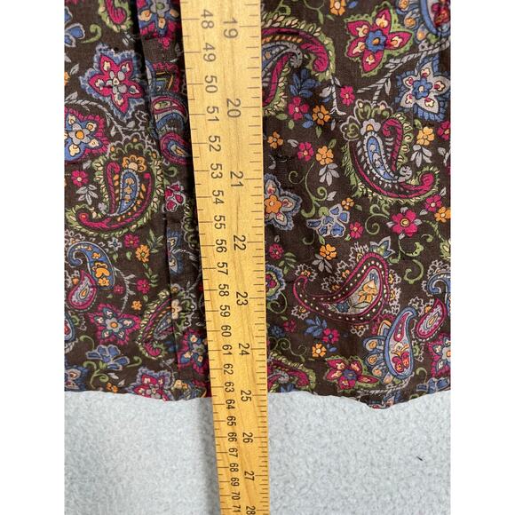 Coldwater Creek Womens Size M Paisley Print Textured Button Up Shirt - Picture 5 of 12